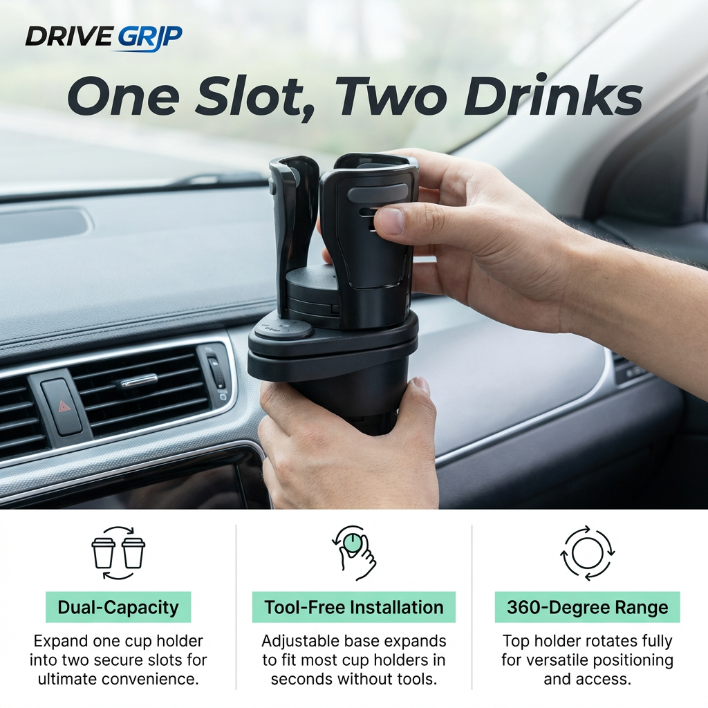 Rotatable Car Cup Holder